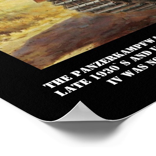 Panzer IV Tank Poster ポスター (角)