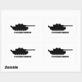 panzerfahrer 長方形シール (シート)