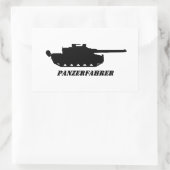 panzerfahrer 長方形シール (バッグ)