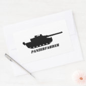 panzerfahrer 長方形シール (封筒)