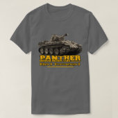 Panzerkampfwagen V Pantherドイツ戦車第2次世界大戦 Tシャツ (デザイン正面)