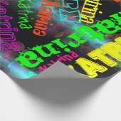 Paoerを包むPersonaluzedの名前 ラッピングペーパー (角)