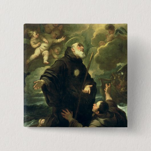 Paola 1416-1507年のSt. Francis) 缶バッジ (正面)