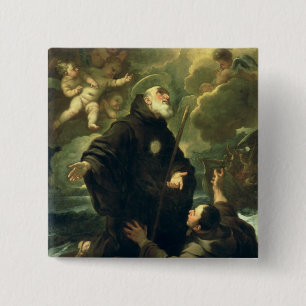Paola 1416-1507年のSt. Francis) 缶バッジ
