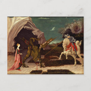 PAOLO UCCELLO – 聖ジョージ&ドラゴン1470 ポストカード