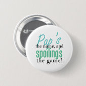 Pap' s名前、およびSpoiling' sゲーム! 缶バッジ (正面&裏面)