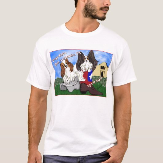 Pap Eduの専門のワイシャツ Tシャツ (正面)