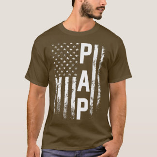 Pap Gift America Flag Gift For Men Father's Day  Tシャツ