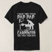 PAP PAPとCarpenter And I Rockという2つのタイトルがある Tシャツ (デザイン正面)