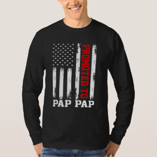 Pap Papに昇格されたメンズPapヴィンテージファーザーデーNew D Tシャツ