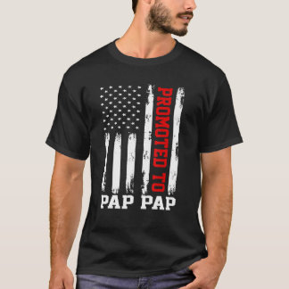 Pap Papに昇格されたメンズPapヴィンテージファーザーデーNew D Tシャツ
