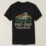 Pap-papSaurus Dinosaur Grandpa Saurus Father's Day Tシャツ<br><div class="desc">Get this funny saying outfit for your special proud grandpa from granddaughter, grandson, grandchildren, on father's day or christmas, grandparents day, or any other Occasion. show how much grandad is loved and appreciated. A retro and vintage design to show your granddad that he's the coolest and world's best grandfather in...</div>