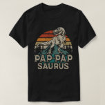 Pap-papSaurus Dinosaur Grandpa Saurus Father's Day Tシャツ<br><div class="desc">Get this funny saying outfit for your special proud grandpa from granddaughter, grandson, grandchildren, on father's day or christmas, grandparents day, or any other Occasion. show how much grandad is loved and appreciated. A retro and vintage design to show your granddad that he's the coolest and world's best grandfather in...</div>