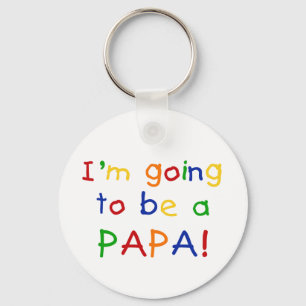 Papaになる – プライマリカラー キーホルダー