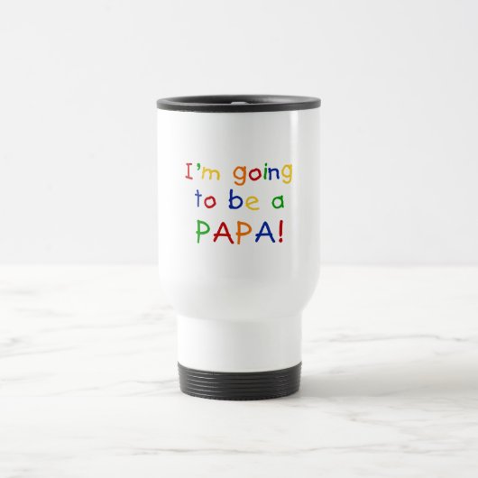Papaになる – プライマリカラー トラベルマグ (中央)