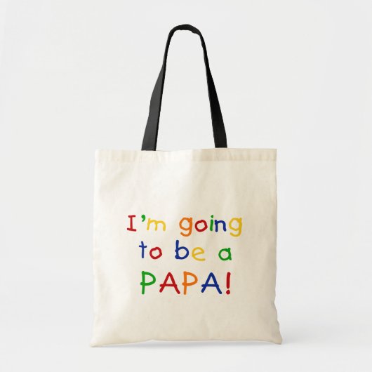 Papaになる – プライマリカラー トートバッグ (正面)