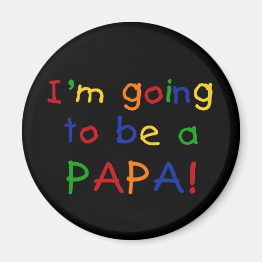 Papaになる – プライマリカラー マグネット (正面)