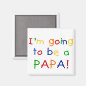 Papaになる – プライマリカラー マグネット (正面/裏面)