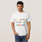 Papaになる – プライマリカラー tシャツ (正面フル)
