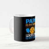 Papaは私の名前ピックボールは私のゲーム コーヒーマグカップ (正面左)