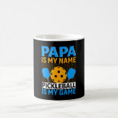 Papaは私の名前ピックボールは私のゲーム コーヒーマグカップ (中央)