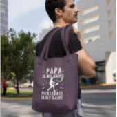 PAPAは私の名前PICKLEBALLはパパのための私のゲームギフトである トートバッグ