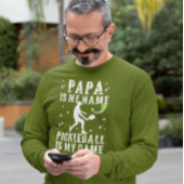 PAPAは私の名前PICKLEBALLはパパのための私のゲームギフトである Tシャツ