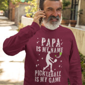 PAPAは私の名前PICKLEBALLはパパのための私のゲームギフトである Tシャツ