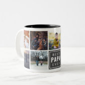 PAPAエ最高のベルカスタム写真マググ ツートーンマグカップ (正面左)