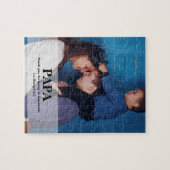 PAPAカスタム写真メッセージ父の日 ジグソーパズル (横)