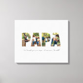 Papaフォトコラージキャンバス キャンバスプリント (正面)