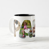 PAPAフォトコラージュマグカップ – パパに最適なギフト ツートーンマグカップ (正面左)