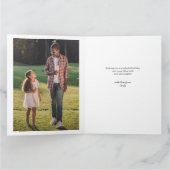 Papaフォトコラージュ31写真ハッピーバースデーカード カード (内部)