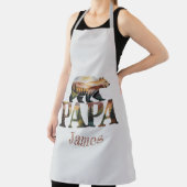 PAPAベア – 水素朴色自然シルエット エプロン (インサイチュ)