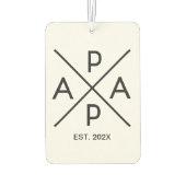 PAPAモノグラムデザイン カーエアーフレッシュナー (裏面)