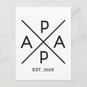 PAPAモノグラムデザイン ポストカード (正面)