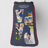 PAPAレターフォト切り出しコラージパターヘッドカバー ゴルフヘッドカバー (回転90)