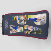 PAPAレターフォト切り出しコラージパターヘッドカバー ゴルフヘッドカバー (正面)