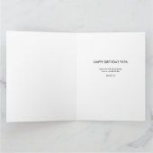 PAPAレター切り出しフォトコラージブルー誕生日 カード (内部)