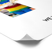 PAPAレター切り出しフォトコラージュ孫の名前 ポスター (角)