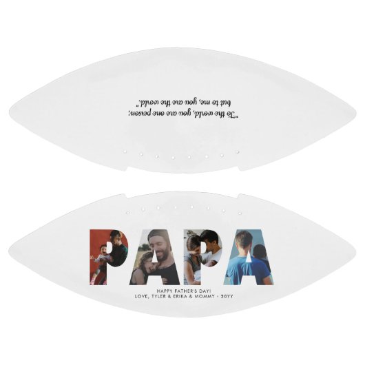 PAPA写真モダンコラージシックなハッピー父の日 アメリカンフットボール (パネル)