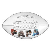 PAPA写真モダンコラージシックなハッピー父の日 アメリカンフットボール (正面)