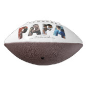 PAPA写真モダンコラージシックなハッピー父の日 アメリカンフットボール (回転270)
