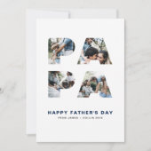 PAPA切り出しフォトコラージュお父様の日 カード (正面)