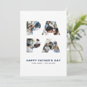 PAPA切り出しフォトコラージュお父様の日 カード (スタンド正面)