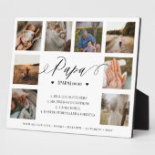 Papa定義スクリプトフォトコラージュキープサケ フォトプラーク (側面)