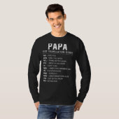 Papa文字スラングおよびAcronyms翻訳ガイドFor D Tシャツ (正面フル)