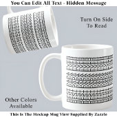 Papa最高の Ever Hidden Message 141BWノベルティおもしろい コーヒーマグカップ