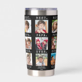 PAPA 最高の EVER 18写真カスタム列 保温保冷タンブラー (背面)