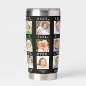 PAPA 最高の EVER 18写真カスタム列 保温保冷タンブラー (正面)